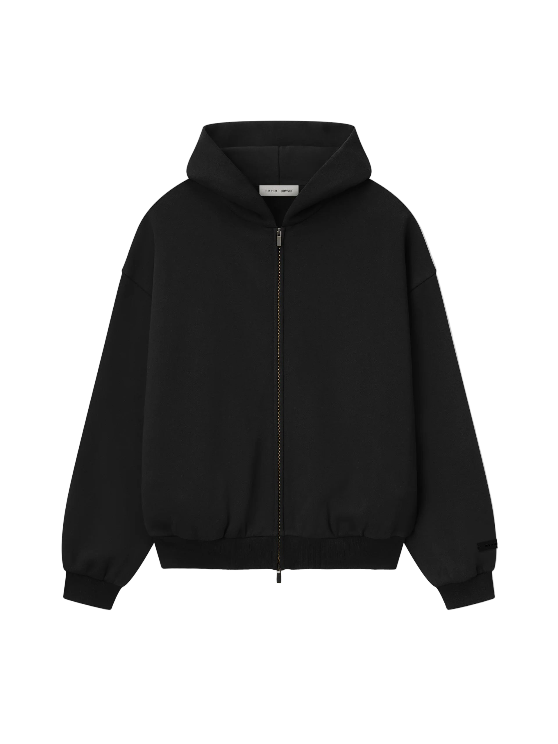 ESSENTIALS Embossed Classic Fleece Zip-Up Hoodie
