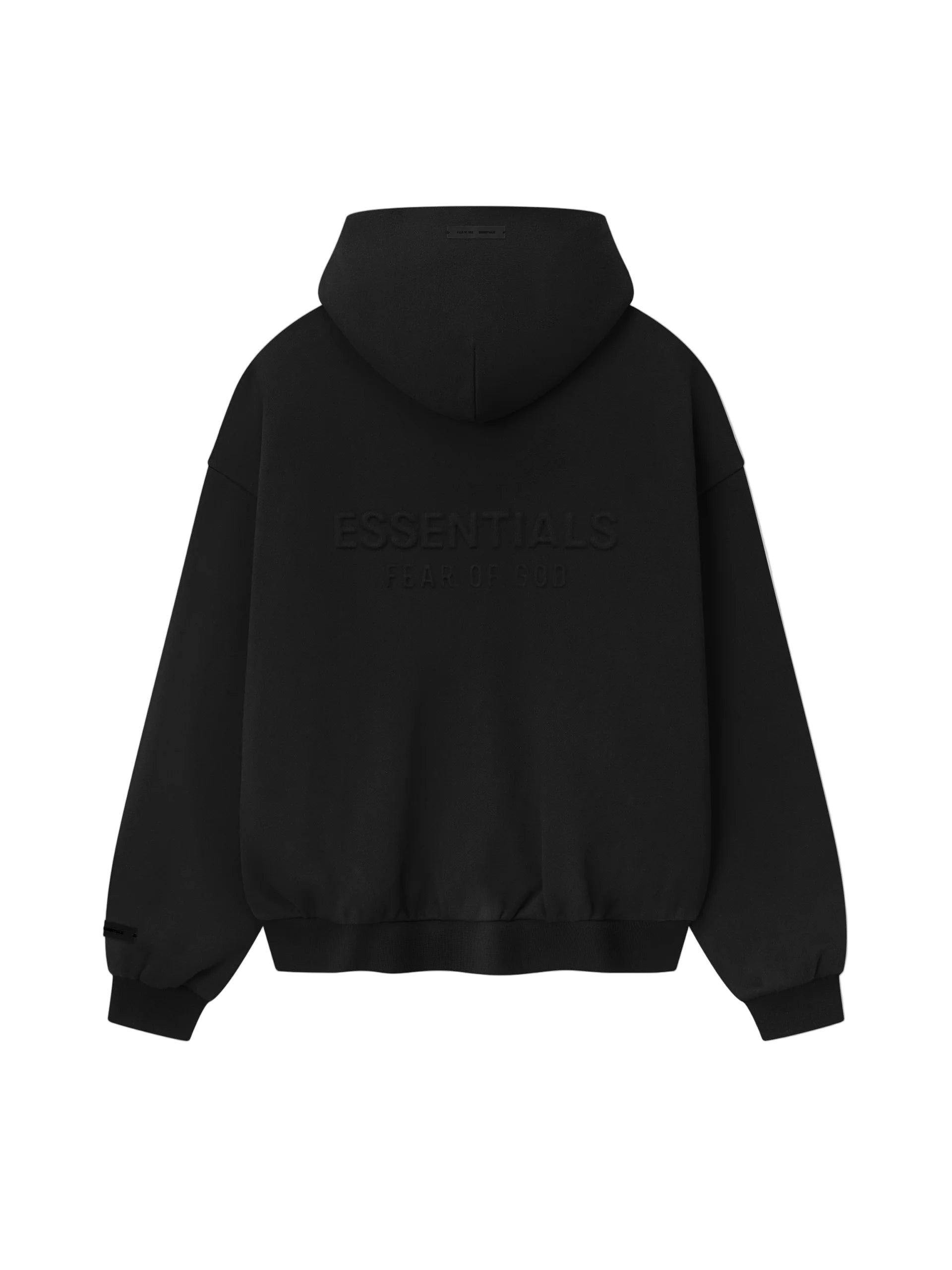 ESSENTIALS Embossed Classic Fleece Zip-Up Hoodie