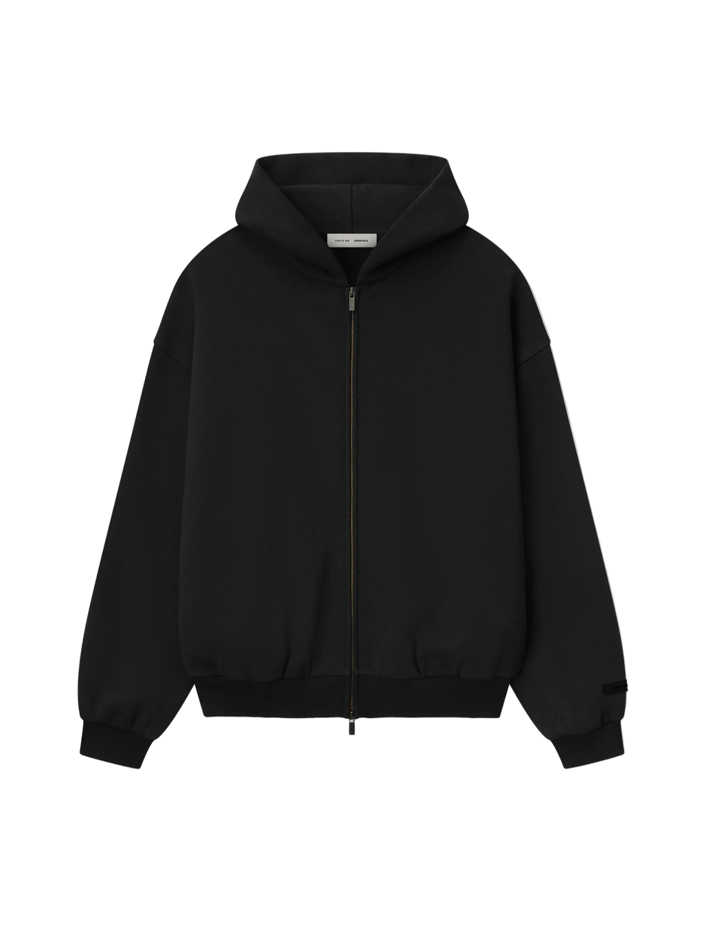ESSENTIALS Embossed Classic Fleece Zip-Up Hoodie