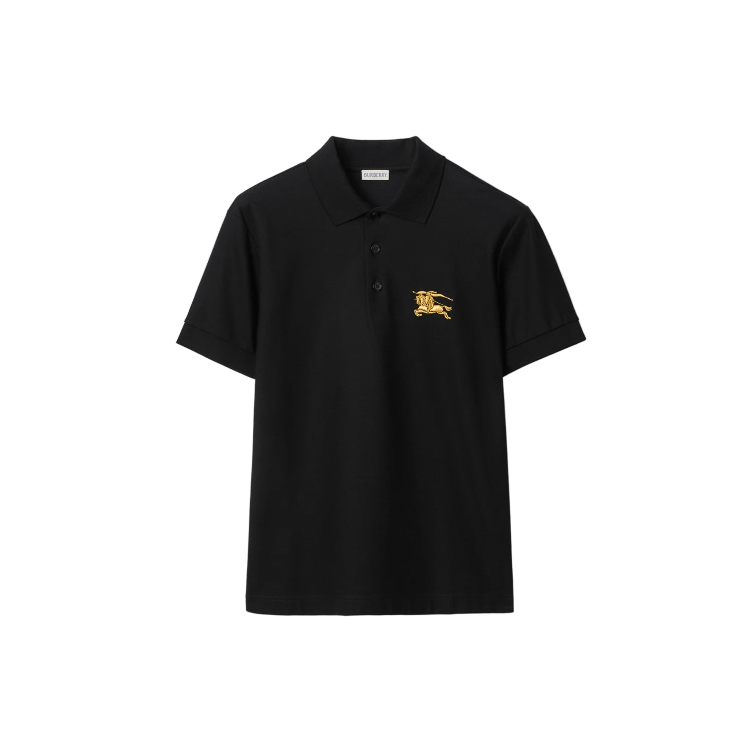 Burberry Metallic EKD Cotton Polo Shirt